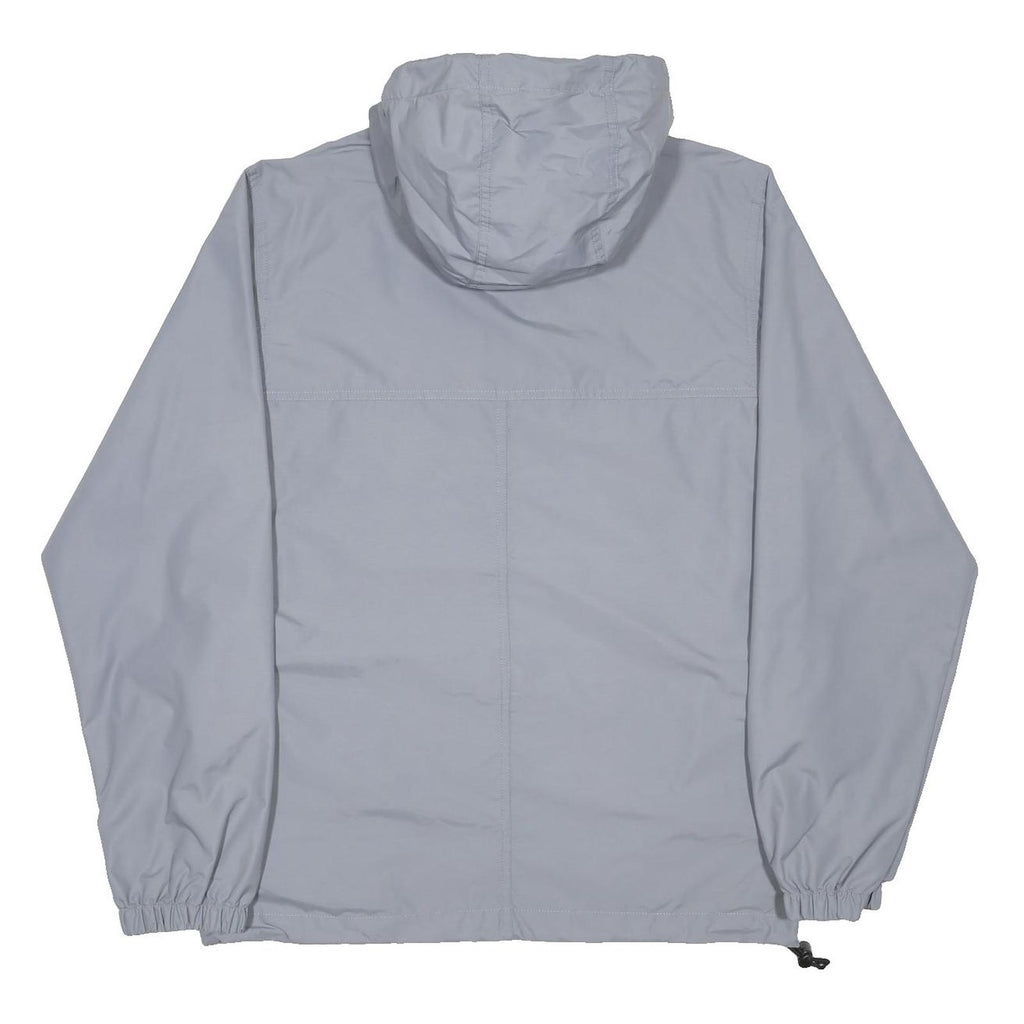 CARHARTT Mens Grey Nylon Hooded Jacket XS Zip Casual Outerwear Lightweight