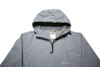 CARHARTT Mens Grey Nylon Hooded Jacket XS Zip Casual Outerwear Lightweight