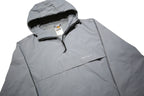 CARHARTT Mens Grey Nylon Hooded Jacket XS Zip Casual Outerwear Lightweight