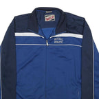RUSSELL ATHLETIC Mens Blue & Navy Retro Track Zip Jacket 2XL Polyester
