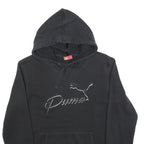 PUMA Womens Black Hoodie M Cotton Blend Pullover Casual Sports Sweatshirt