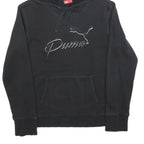 PUMA Womens Black Hoodie M Cotton Blend Pullover Casual Sports Sweatshirt