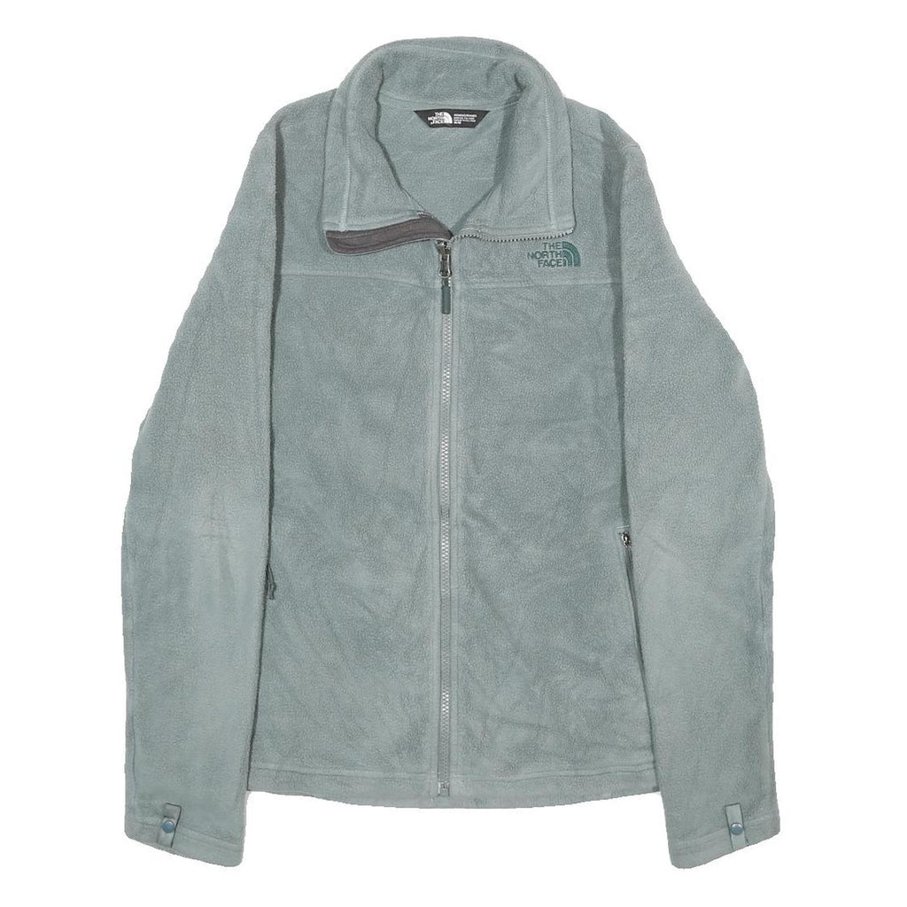 THE NORTH FACE Womens Grey Fleece Jacket S Polyester Zip Outdoor Casual Soft