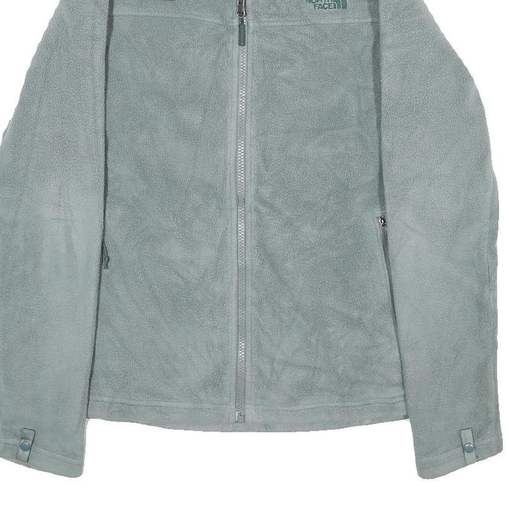 THE NORTH FACE Womens Grey Fleece Jacket S Polyester Zip Outdoor Casual Soft