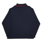 NAUTICA Mens Navy Blue & Red Crew Neck Sweatshirt XL Cotton Pullover Casual