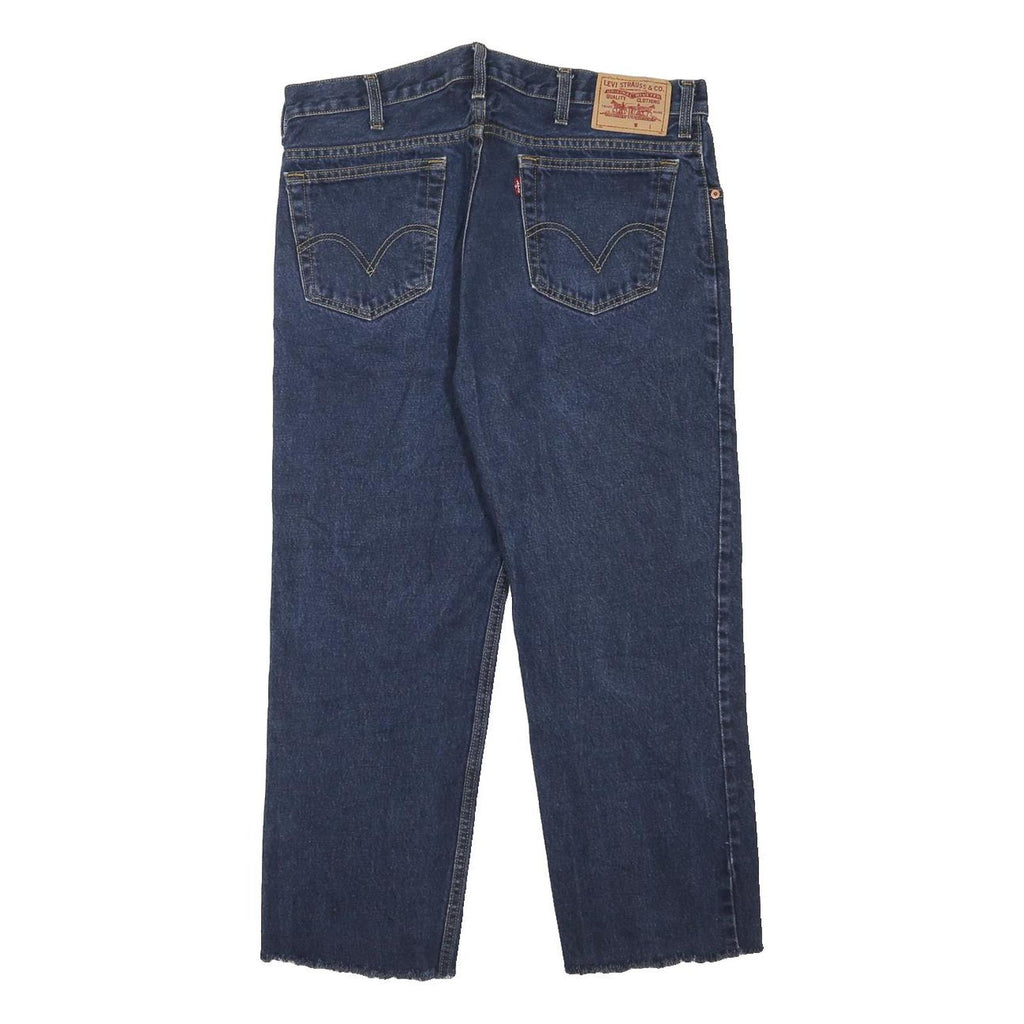 LEVI'S Mens Slim Jeans Blue Denim Raw W36 L27 Zip Cotton Comfortable Casual