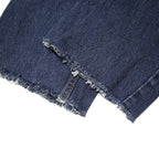 LEVI'S Mens Slim Jeans Blue Denim Raw W36 L27 Zip Cotton Comfortable Casual