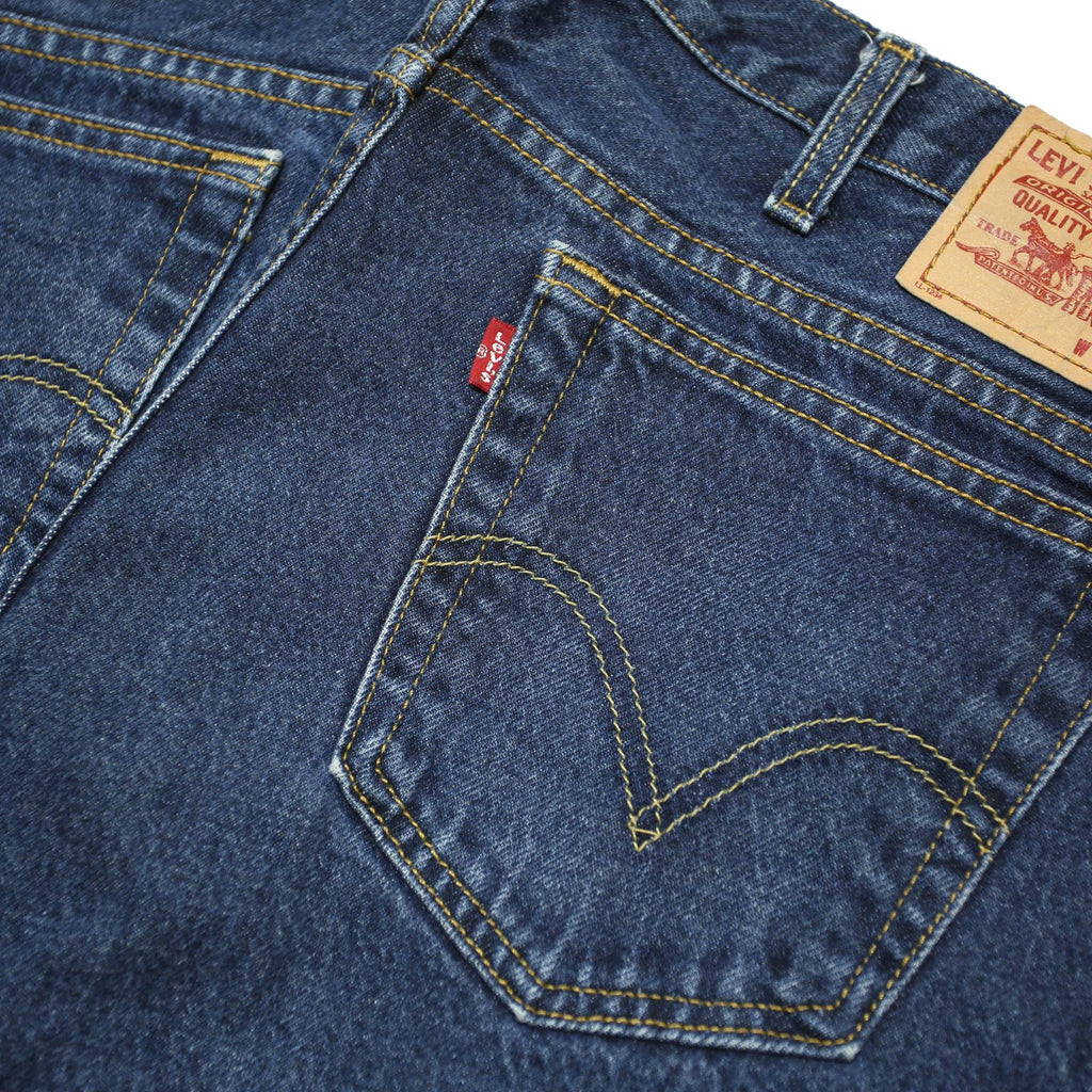 LEVI'S Mens Slim Jeans Blue Denim Raw W36 L27 Zip Cotton Comfortable Casual