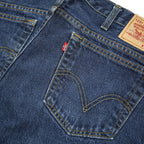LEVI'S Mens Slim Jeans Blue Denim Raw W36 L27 Zip Cotton Comfortable Casual