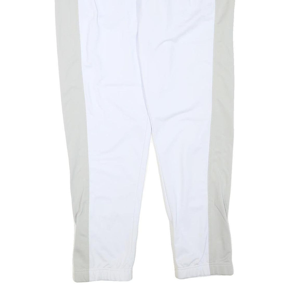 NIKE Mens Joggers White & Grey XL W34 L30 Regular Fit Tapered Leg Sportswear