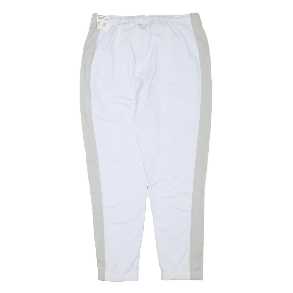 NIKE Mens Joggers White & Grey XL W34 L30 Regular Fit Tapered Leg Sportswear