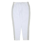 NIKE Mens Joggers White & Grey XL W34 L30 Regular Fit Tapered Leg Sportswear