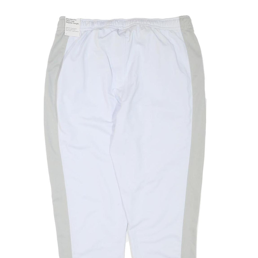 NIKE Mens Joggers White & Grey XL W34 L30 Regular Fit Tapered Leg Sportswear