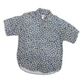 CHIAMARE Mens Blue & White Floral Rayon Shirt M Summer Casual Button