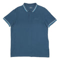 LOTTO Mens Blue Polo Shirt 2XL Cotton Short Sleeve Classic Fit Casual