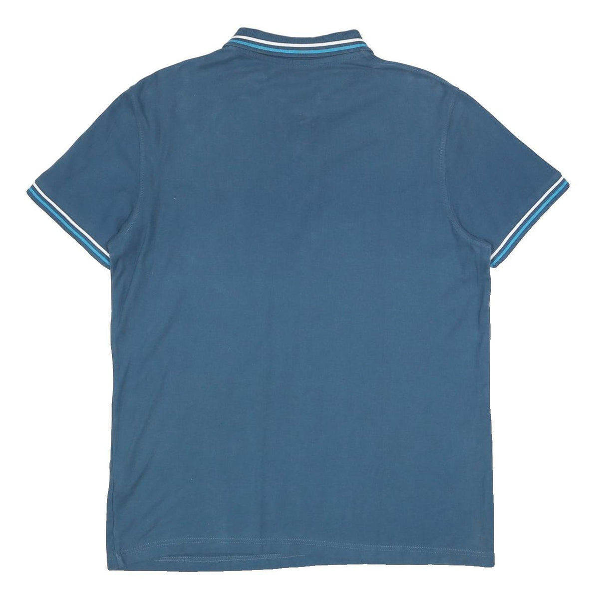 LOTTO Mens Blue Polo Shirt 2XL Cotton Short Sleeve Classic Fit Casual