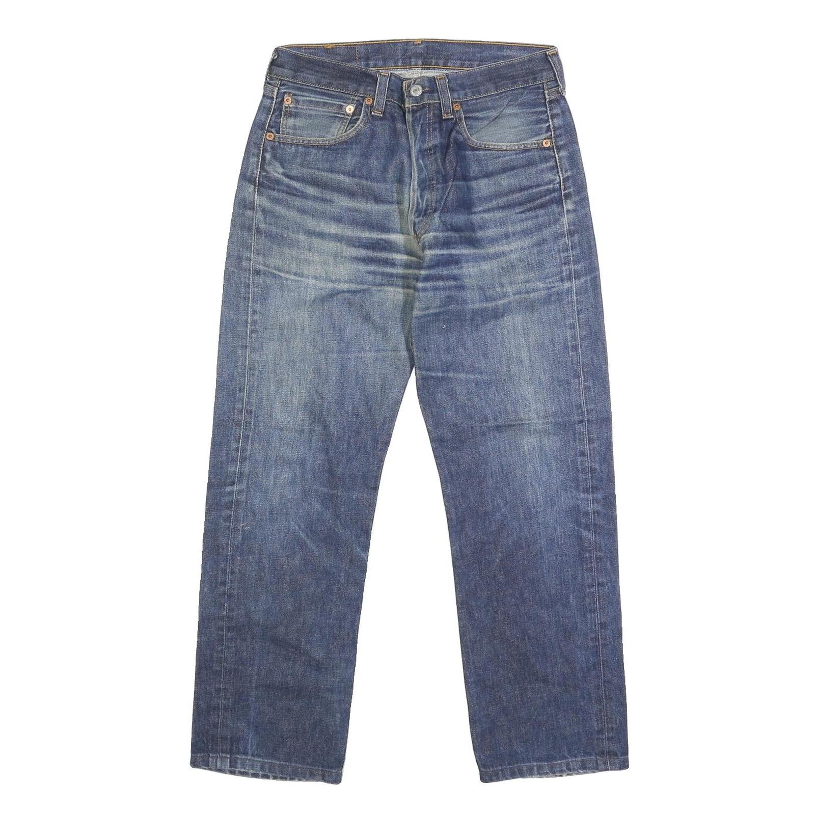 LEVI'S 501 Mens Jeans Blue Regular Straight Denim Medium W31 L27 Classic Zip