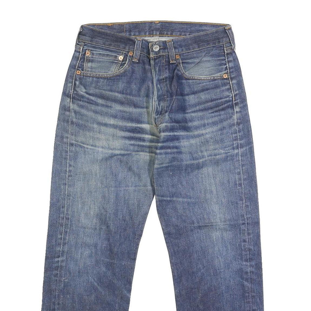 LEVI'S 501 Mens Jeans Blue Regular Straight Denim Medium W31 L27 Classic Zip