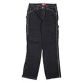 DICKIES Carpenter Workwear Womens Trousers Black Regular Straight W28 L30