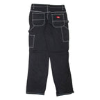 DICKIES Carpenter Workwear Womens Trousers Black Regular Straight W28 L30