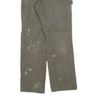 CARHARTT Mens Cotton Brown Relaxed Straight Trousers W28 L30 Workwear Durable