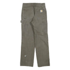 CARHARTT Mens Cotton Brown Relaxed Straight Trousers W28 L30 Workwear Durable