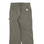 CARHARTT Mens Cotton Brown Relaxed Straight Trousers W28 L30 Workwear Durable