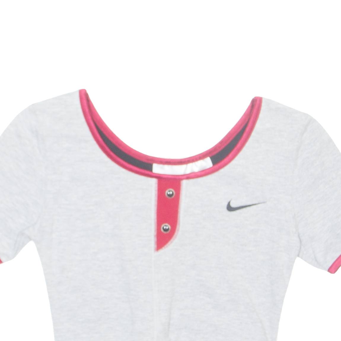 NIKE Cropped Womens T-Shirt Grey UK 6
