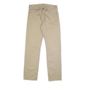 LEVI'S Mens Cotton Beige Regular Straight Trousers W32 L34 Casual Classic Zip