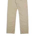 LEVI'S Mens Cotton Beige Regular Straight Trousers W32 L34 Casual Classic Zip
