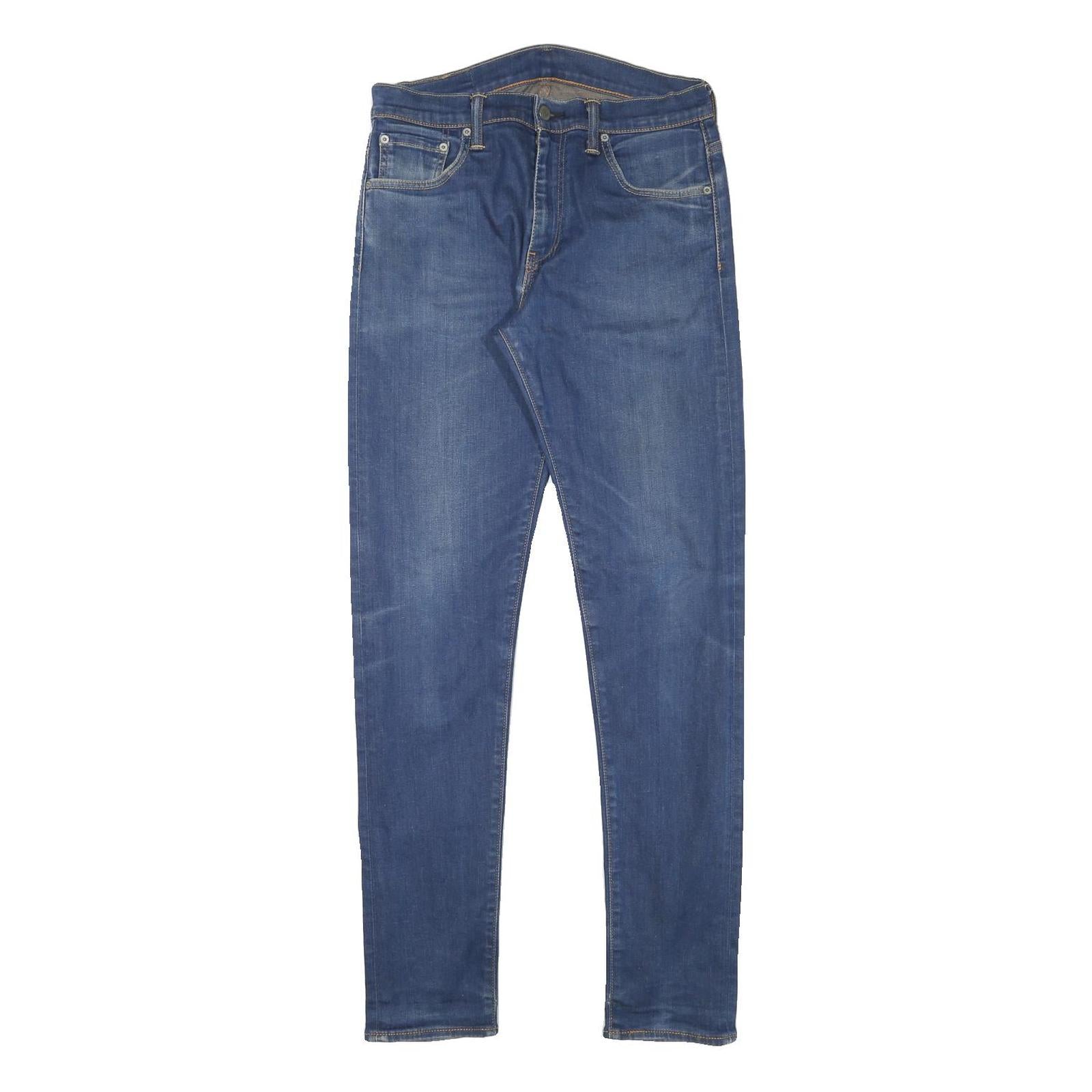 LEVI'S Mens Slim Blue Denim Jeans W29 L31 Zip Closure Casual Classic Fit