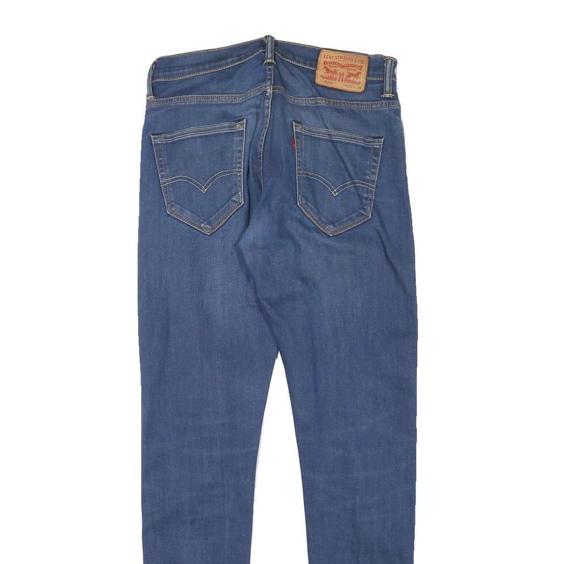 LEVI'S Mens Slim Blue Denim Jeans W29 L31 Zip Closure Casual Classic Fit