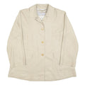 MAX MARA Womens Beige Button Jacket UK 8 Polyester Classic Elegant