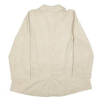 MAX MARA Womens Beige Button Jacket UK 8 Polyester Classic Elegant