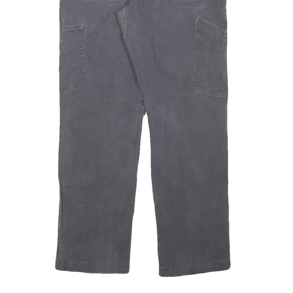 CARHARTT Mens Cotton Blend Black Relaxed Straight Trousers W33 L30 Workwear