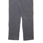 CARHARTT Mens Cotton Blend Black Relaxed Straight Trousers W33 L30 Workwear