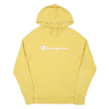 CHAMPION Mens Yellow Hoodie M Cotton Blend Pullover Casual Sweatshirt