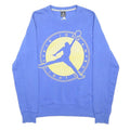 AIR JORDAN Mens Blue Crew Neck M Flight Club Cotton Blend Sweatshirt