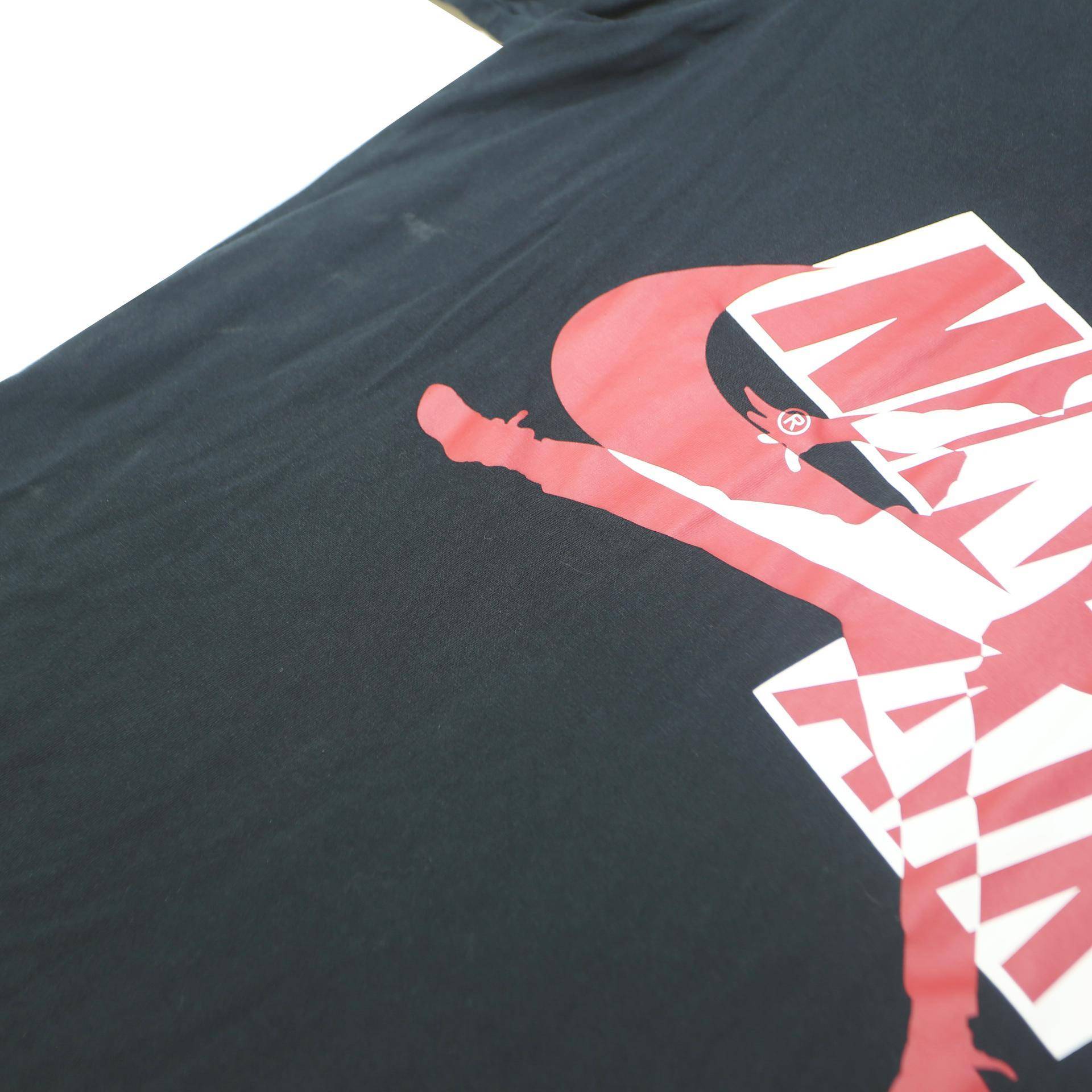 NIKE Mens Black Nike Air Graphic T-Shirt S Short Sleeve Crew Neck Cotton Blend