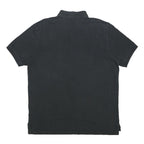 POLO RALPH LAUREN Mens Black Short Sleeve Plain Polo Shirt L Cotton Classic Fit