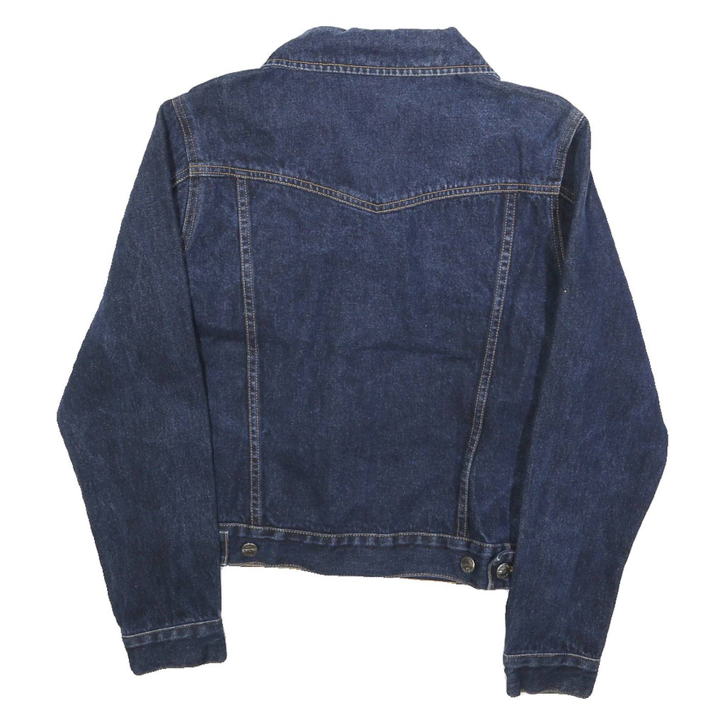 ARIZONA JEAN COMPANY Womens Blue Denim Jacket M Cotton Classic Button Closure