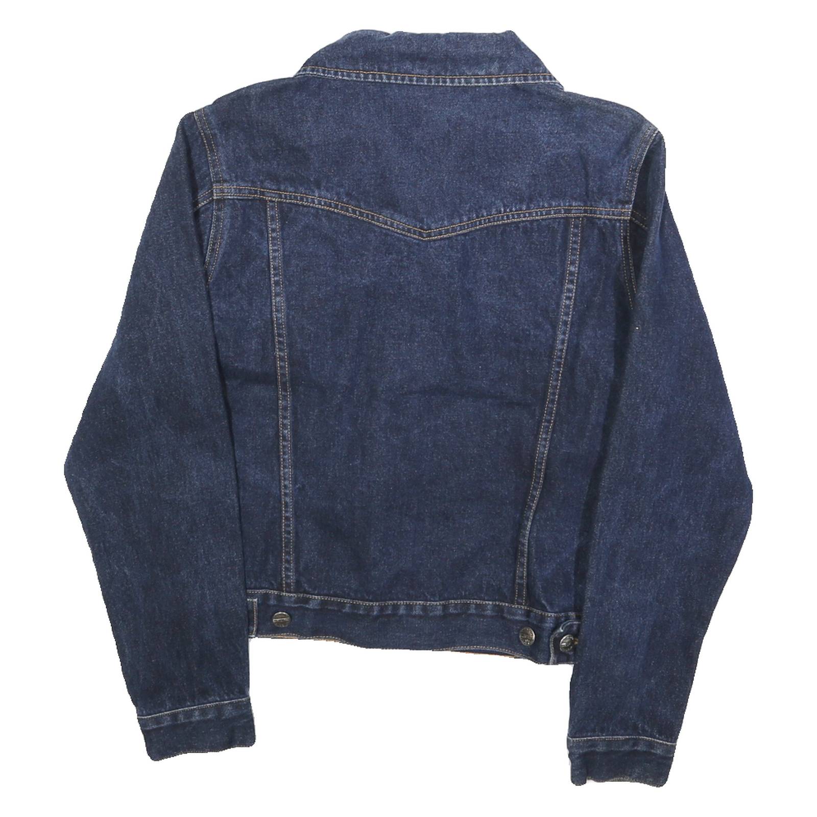 ARIZONA JEAN COMPANY Womens Blue Denim Jacket M Cotton Classic Button Closure