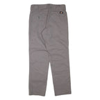 DICKIES Mens Trousers Grey Regular Straight W31 L30