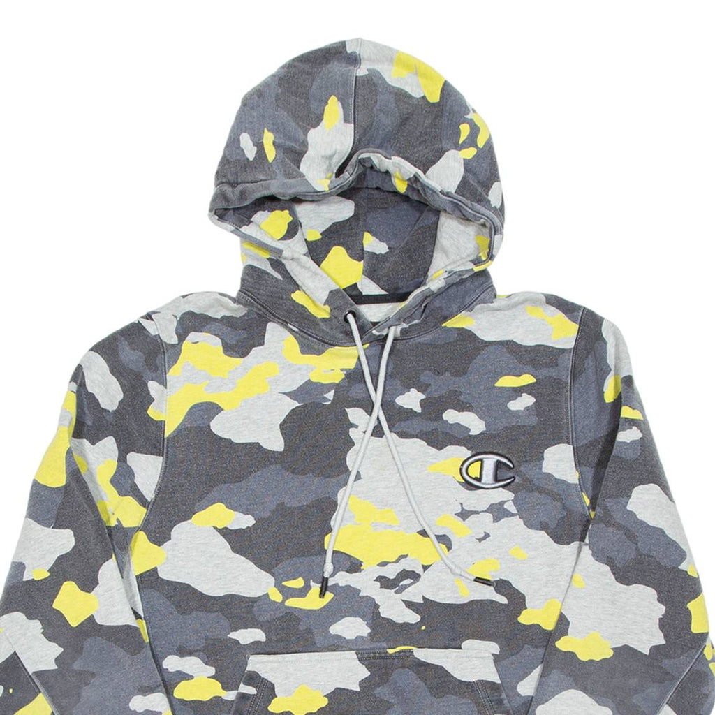 CHAMPION Mens Yellow Hoodie M