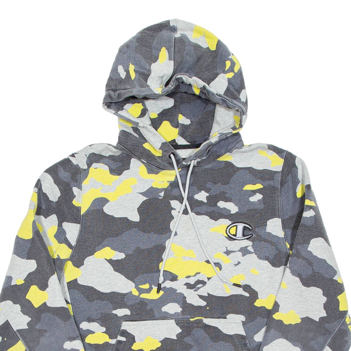 CHAMPION Mens Yellow Hoodie M