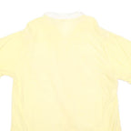 GIOCCO Mens Yellow Shirt M Cotton Summer Casual Short Sleeve Button