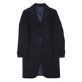 MAX&CO Womens Black Wool Tailored Coat XS Button Closure Classic Outerwear