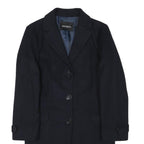 MAX&CO Womens Black Wool Tailored Coat XS Button Closure Classic Outerwear