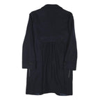 MAX&CO Womens Black Wool Tailored Coat XS Button Closure Classic Outerwear