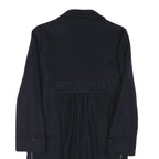 MAX&CO Womens Black Wool Tailored Coat XS Button Closure Classic Outerwear